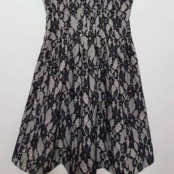 🆕️ Anthropologie HD Black Lace Dress - Fit and Flare Style. NWT - Picture 9 of 14
